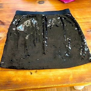 DKNY Black sequins skirt